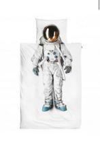 Snurk astronaut eenpersoons beddengoed, Jongetje of Meisje, Wit, Dekbedovertrek, Ophalen of Verzenden