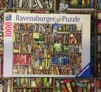 Ravensburger Puzzel - The Crazy Bookshop - 1000 Stukjes, Ophalen of Verzenden, 500 t/m 1500 stukjes, Zo goed als nieuw, Legpuzzel