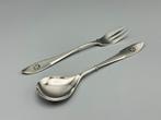 Zilveren gembercouvert Art Nouveau klavertje vier, Antiek en Kunst, Ophalen of Verzenden, Zilver