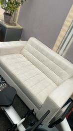 2 Witte leren banken gratis!!, Ophalen of Verzenden, Gebruikt, Tweepersoons, 200 cm