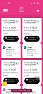 2x Ademnood Discobal Golden Circle, Tickets en Kaartjes, Twee personen