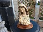 antiek beeld maria met baby christus op voet van santini, Antiek en Kunst, Ophalen of Verzenden