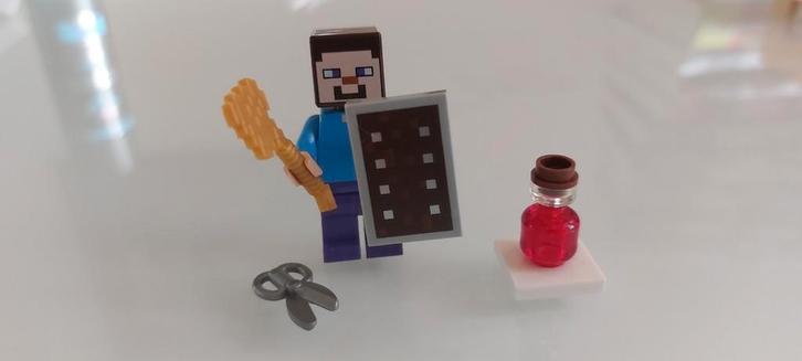 Figuurtje LEGO minecraft Steve zgan, Kinderen en Baby's, Speelgoed | Duplo en Lego, Zo goed als nieuw, Ophalen of Verzenden