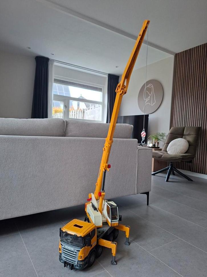 Bruder Liebherr hijskraan, Kinderen en Baby's, Speelgoed | Overig, Zo goed als nieuw, Ophalen of Verzenden