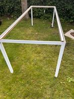 Witte tafel onderstel / frame van gepoedercoat staal, Huis en Inrichting, Tafels | Eettafels, Ophalen, Gebruikt, 200 cm of meer