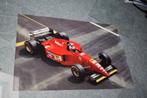 affiche poster Ferrari 412 T2 G. Berger 1995, Verzamelen, Ophalen of Verzenden, Zo goed als nieuw, Auto's