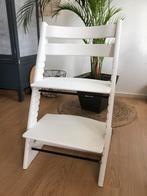 Stokke Tripp Trapp kinderstoel - meegroeistoel wit, Ophalen of Verzenden, Gebruikt, Meegroeistoel, Aanschuifbaar
