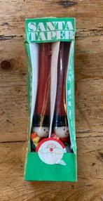 Twee oude santa taper kaarsen, in originele verpakking, Huis en Inrichting, Woonaccessoires | Kandelaars en Kaarsen, Ophalen of Verzenden