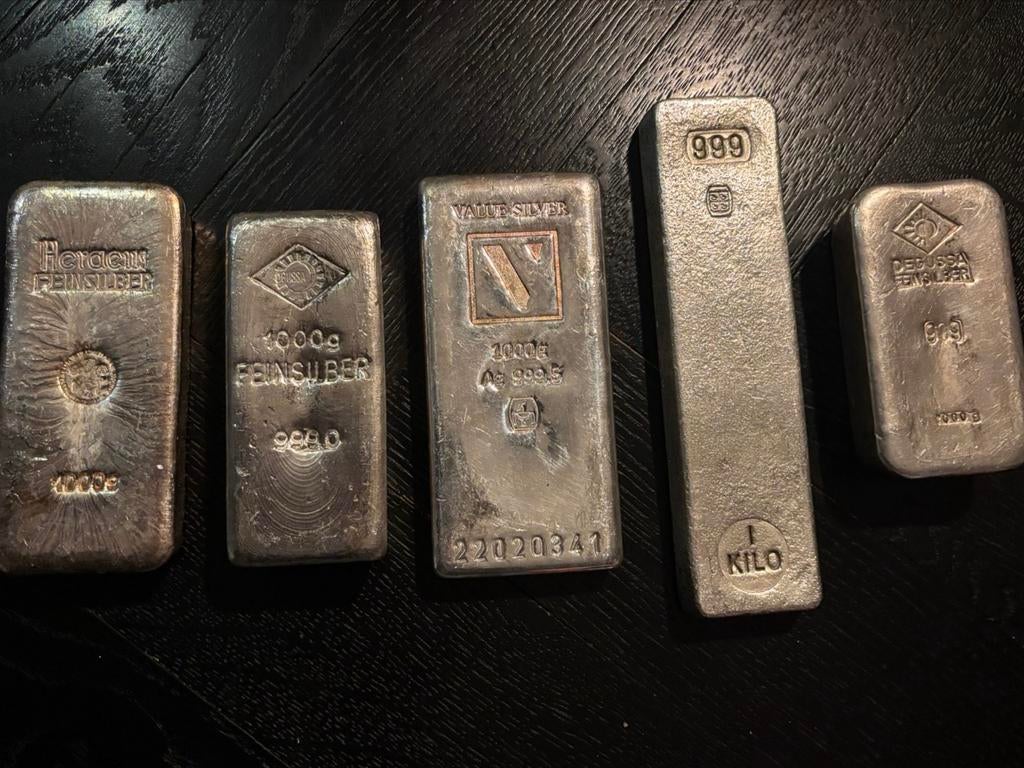 1kg Zilverbaar / zilverbaren 5kg tot 100kg mogelijk!, Postzegels en Munten, Edelmetalen en Baren, Zilver, Ophalen of Verzenden