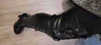 Stoere overknee pleasers maat 40, Kleding | Dames, Schoenen, Ophalen of Verzenden, Zo goed als nieuw, Zwart, Hoge laarzen