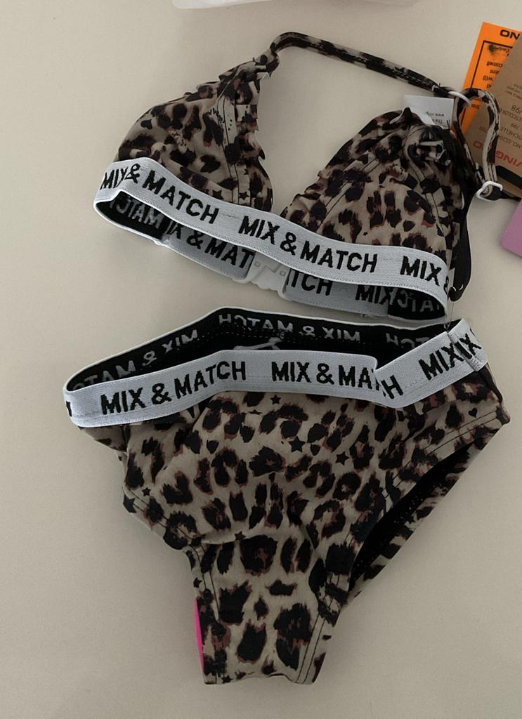 Nieuwe Vingino Bikini Zichelle Bruin Maat 92, Bikiniset, Meisje, Nieuw, Ophalen of Verzenden