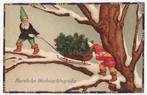 Kerst.  Kabouters., Verzamelen, Ansichtkaarten | Themakaarten, Verzenden, 1920 tot 1940, Gelopen, Overige thema's