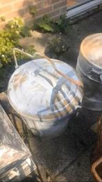 Zinken ️ afvalemmer hoek, Huis en Inrichting, Ophalen, Overige materialen, Gebruikt, 40 liter of meer