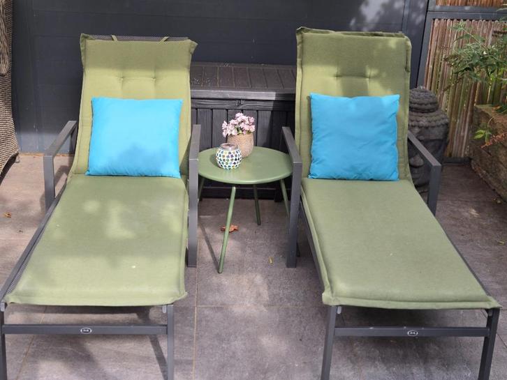 Ligbedden, Tuin en Terras, Ligbedden, Gebruikt, Aluminium, Ophalen