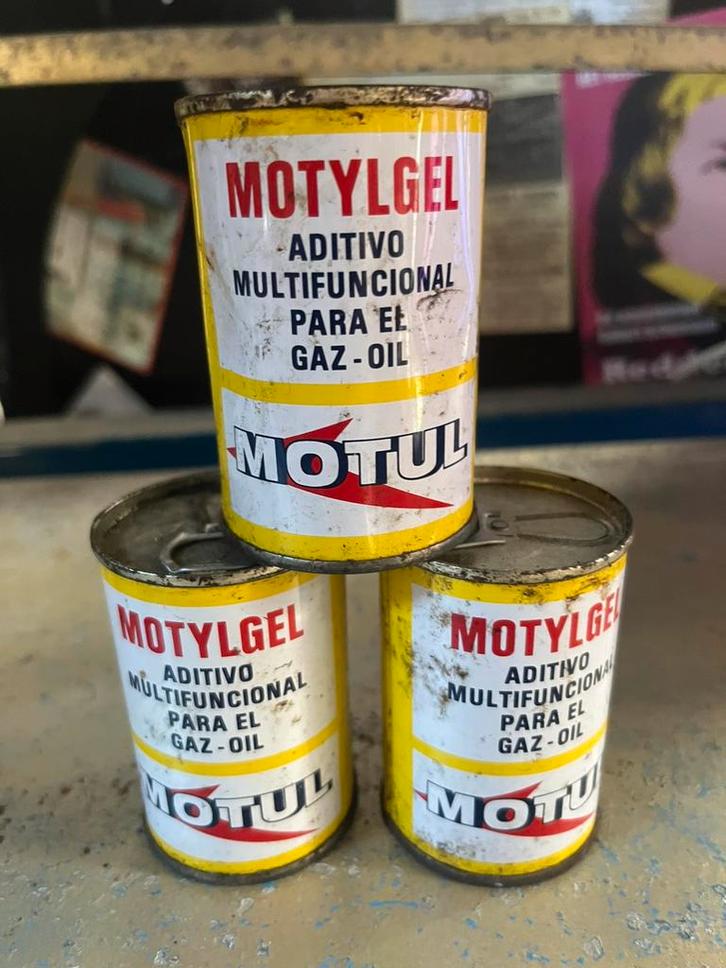 Motul motylgel new old stock blikjes, Verzamelen, Merken en Reclamevoorwerpen, Zo goed als nieuw, Verpakking, Ophalen of Verzenden