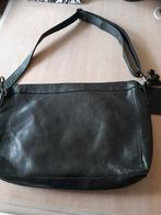 Zwarte tas schoudertas van Cowboysbag Lexington, Verzenden, Zo goed als nieuw, Zwart, Leer