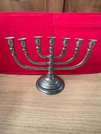 menora, zevenarmige kaarsen standaard van messing, Ophalen, Gebruikt, Overige kleuren, Metaal