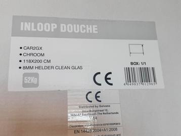 Douchewand 118x200cm - Nieuw in doos! beschikbaar voor biedingen