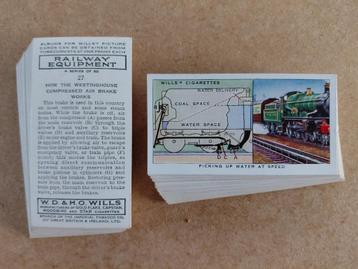 Railway Equipment complete set 50 cigarette cards treinen beschikbaar voor biedingen