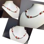 Exclusieve ketting/collier kleur van parel en cubes, Sieraden, Tassen en Uiterlijk, Kettingen, Overige kleuren, Nieuw, Steen of Mineraal