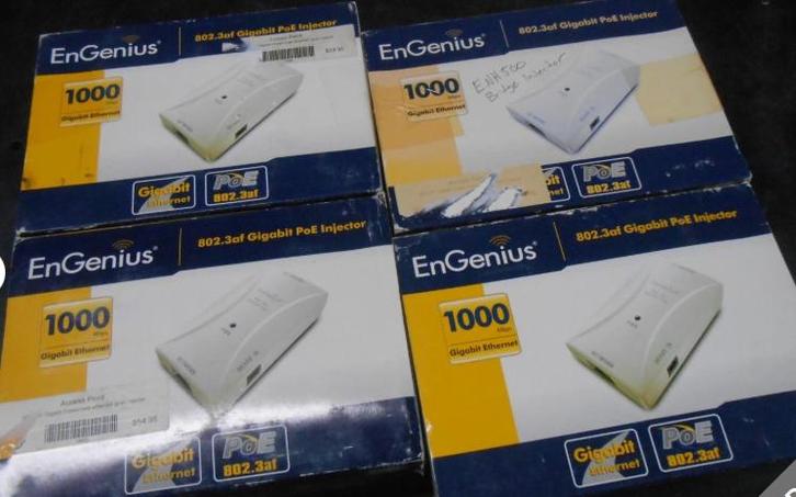 10x Poe Adapter Poe injector power over ethernet 48v 802.3af, Computers en Software, Accesspoints, Zo goed als nieuw, Ophalen of Verzenden