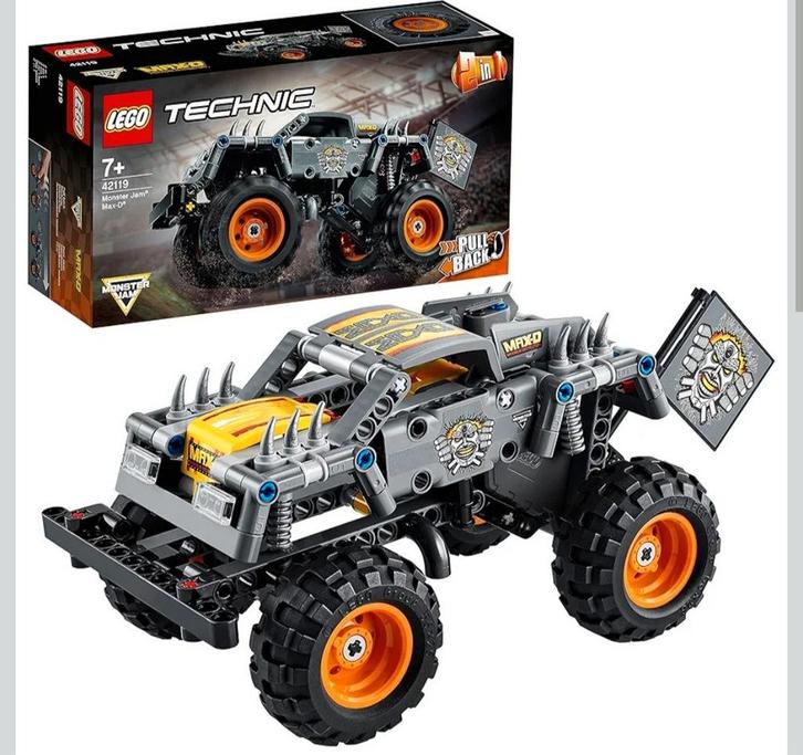 Lego Technic 42119 Monster Jam Max-D, Kinderen en Baby's, Speelgoed | Duplo en Lego, Zo goed als nieuw, Lego, Complete set, Ophalen of Verzenden