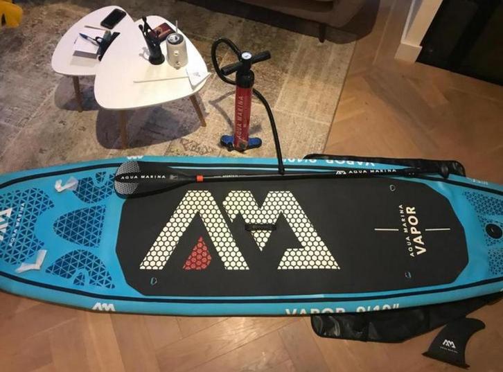 Aqua Marina Vapor SUP Board - Compleet!, Watersport en Boten, Suppen, Zo goed als nieuw, SUP-boards, Ophalen of Verzenden