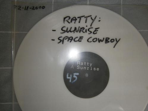 Ratty – Sunrise / Space Cowboy. 2000. Wit. Acid, Hard Trance, Cd's en Dvd's, Vinyl | Dance en House, Zo goed als nieuw, Techno of Trance