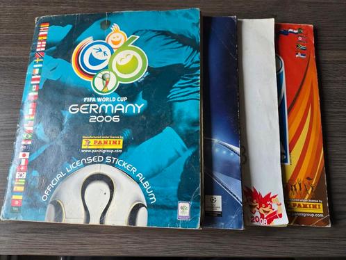 Lot van 4 panini albums wk, ek, champions league, Verzamelen, Sportartikelen en Voetbal, Gebruikt, Poster, Plaatje of Sticker