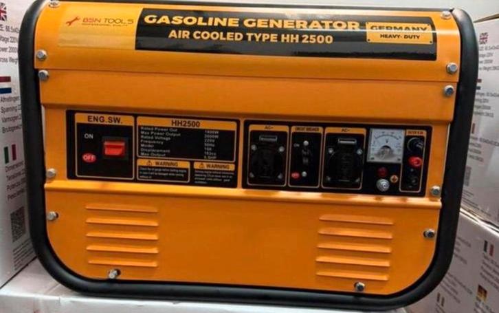 Aggregaat BSN HH2500.   NIEUW.  2KW. Trekstart, Doe-het-zelf en Verbouw, Aggregaten, Nieuw, Benzine, Minder dan 5 kVA, Ophalen