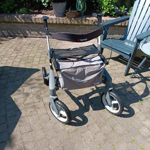 Rollator Topro Olympos ATR zwart maat M met rugsteun, Diversen, Rollators, Zo goed als nieuw, Lichtgewicht, Opvouwbaar, Ophalen