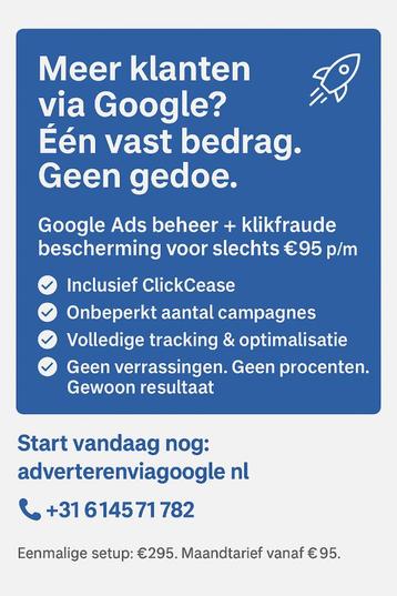 Bereik Meer Klanten met Google Ads – Laat Je Bedrijf Groeien beschikbaar voor biedingen