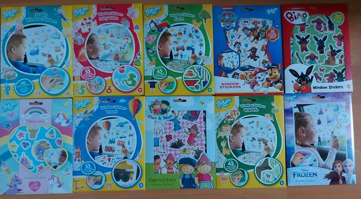 Raamstickers - Frozen, Bing, Paw Patrol & Meer!, Kinderen en Baby's, Speelgoed | Educatief en Creatief, Nieuw, Knutselen, Ontdekken