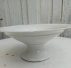 Witte schaal op voet, fruitschaal, wit servies, Franse sc, Verzenden