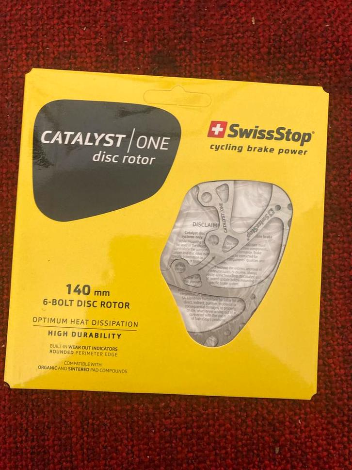 SwissStop Catalyst One Remschijf 140mm, Fietsen en Brommers, Fietsonderdelen, Nieuw, Algemeen, Overige typen, Ophalen of Verzenden