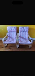 Twee roze IKEA schommel stoelen, Ophalen, Gebruikt, Twee, Overige kleuren