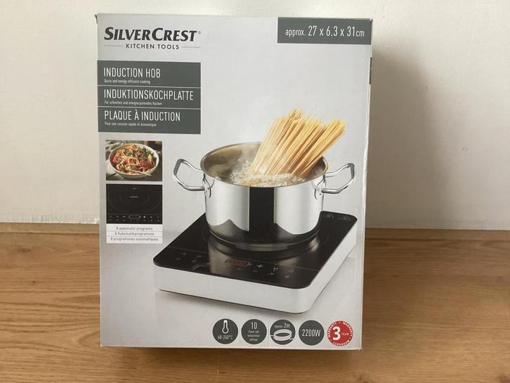 SilverCrest Inductiekookplaat - Nieuw in doos!, Witgoed en Apparatuur, Kookplaten, Zo goed als nieuw, Vrijstaand, Inductie, 3 kookzones of minder