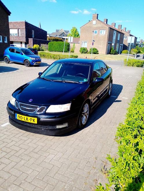 Saab 9-3 2.0 T Sport Sedan 2003 Zwart, Auto's, Saab, Particulier, Saab 9-3, Trekhaak, Benzine, D, Sedan, Handgeschakeld, Origineel Nederlands