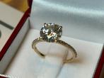 Geel gouden ring met diamant 3.23ct/ certificaat IGI/ nieuw!, Sieraden, Tassen en Uiterlijk, Ringen, Nieuw, Ophalen of Verzenden