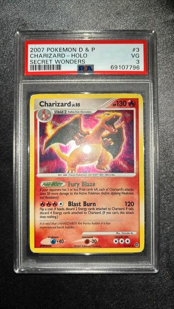 Charizard 2007 Secret Wonders 3/132 PSA 3 beschikbaar voor biedingen