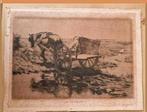 Op de heide.
Herman J van der Weele. ets op chine collé, Antiek en Kunst, Ophalen of Verzenden