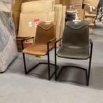 HALVE PRIJS! Eetkamerstoel Sky | set van 2 | Cognac & Olive, Ophalen, Twee, Overige kleuren, .