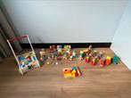 Grote set houten blokken van o.a woezel en pip en Hema, Kinderen en Baby's, Speelgoed | Houten speelgoed, Gebruikt, Ophalen of Verzenden
