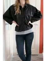 Furs Ettex Paris vintage leren jacket gekrinkeld '80s 34910