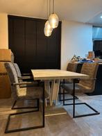 ‼️‼️COMPLETE SET ‼️‼️, Huis en Inrichting, Tafels | Eettafels, Ophalen, Gebruikt, 100 tot 150 cm, Vier personen
