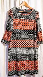 KYRA & KO 🎉overal motief 3/4 mouwen jurk mt 44, Overige kleuren, Verzenden, Maat 42/44 (L), Zo goed als nieuw