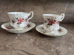 Brocante Royal Albert Lavender Rose Kop en Schotel (2 stuks), Gebruikt, Ophalen of Verzenden, Overige stijlen, Kop(pen) en/of Schotel(s)