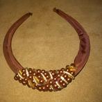 Choker jaren 90 bruin, Ophalen of Verzenden, Zo goed als nieuw, Bruin, Overige materialen