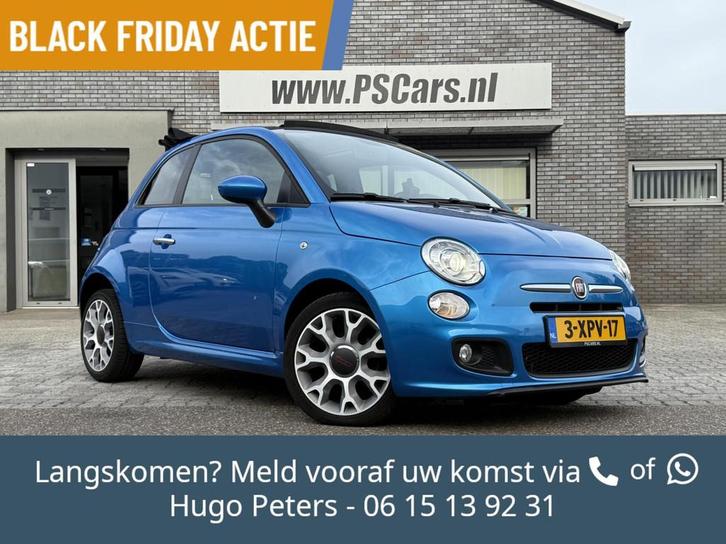 Fiat 500c 0.9 TwinAir Turbo 500S Leder|InterScope|PDC|Xenon, Auto's, Fiat, Bedrijf, Te koop, 500C, ABS, Airbags, Airconditioning