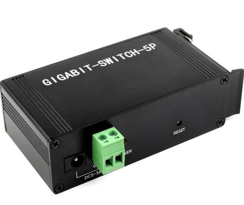 Nieuwe Waveshare Industrial Grade 5P Gigabit Ethernet Switch, Computers en Software, Netwerk switches, Nieuw, Ophalen of Verzenden